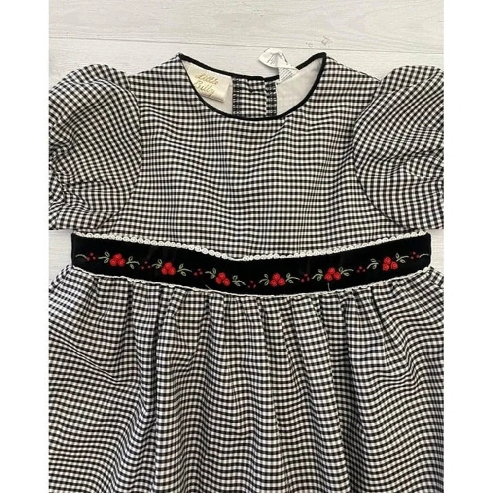 Little Bitty‎ Black And White Checkered Girls Dress Size 5